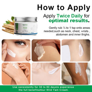 Wild Yam Cream mit Trauben kern & Mandel öl Vitamin E für die Haut gesundheit Pflanzen extrakt Produkt - Product Image 3