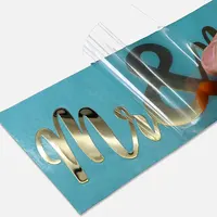 कस्टम यूवी धातु सोने की पन्नी हस्तांतरण स्टीकर मुद्रण लोगो प्रेस vinyl के हस्तांतरण स्टीकर lipgloss