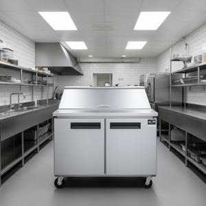 Mesa de Preparación de Alimentos con Refrigerador, 48.125 Pulgadas de Ancho, 11.47 Pies Cúbicos, Mega Top, Acero Inoxidable, Serie DB Comercial - Product Image 2