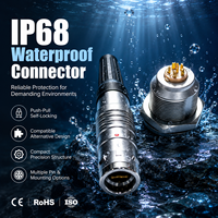 UHUB Serie K FGG 3K Conector Circular Hermético de 10 Pines con Autobloqueo para Comunicación Marina
