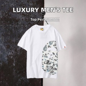 T-shirt <span class=keywords><strong>Vintage</strong></span> di Lusso da Uomo 881.1, 100% Cotone, Manica Corta, Stile Casual e <span class=keywords><strong>Streetwear</strong></span>, 280g, Motivo Personalizzato - Product Image 3