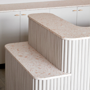 Cửa hàng chăm sóc da Nước hoa tủ trưng bày thẩm mỹ viện thiết kế Spa M2 hiện đại bằng đá cẩm thạch trắng tiếp tân bàn gỗ thanh toán cho cửa hàng móng tay - Product Image 2