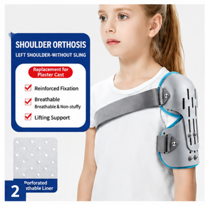 Orthèse d'épaule pour enfants - Remplacement de la attelle en plâtre, fixation renforcée, immobilisateur d'épaule respirant pour enfants - Product Image 2
