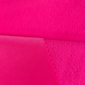 Nhà Máy Chất Lượng Cao Bán Buôn Đồng Bằng Nhuộm Một Bên Chải 100% Polyester Tricot Siêu <span class=keywords><strong>Poly</strong></span> Lông Cừu Vải - Product Image 4