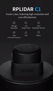 Capteur lidar SLAMTEC RPLIDAR C1 TOF 12m 360° °   scannage C1M1 pour le positionnement du robot, la cartographie, la navigation et l'évitement d'obstacles - Product Image 5