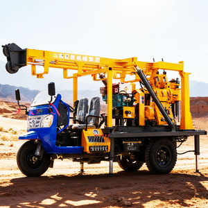 מקדחת קידוח הידראולית ניידת המותקנת על משאית מדגם XYC-200A לקידוח בארות מים בעומק 200 מטר ולפרויקט חקירה גיאוטכנית - Product Image 1