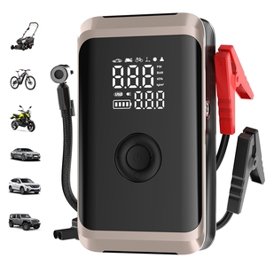 Arrancador de Coches Portátil <span class=keywords><strong>4</strong></span> en 1 de 14.8V con Pantalla Digital, Inflador de Neumáticos, Banco de Energía, Luz LED y Función de Monitor de Presión para Vehículos Compactos - Product Image 1