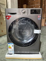 Lave-linge à chargement frontal 10,5 kg, classe énergétique A++, moteur à courant continu, 1400 tr/min, porte en verre trempé, 16 programmes, OEM