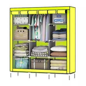 ארון בגדים מודרני מתקפל גדול בסגנון קוריאני, ארון אחסון משולב, ריהוט לבית, ייוו - Product Image 2