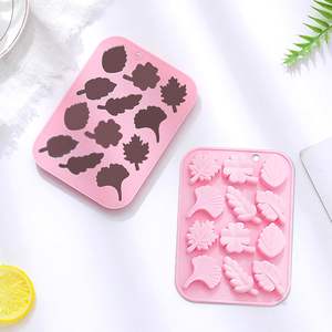 Venta caliente Arce chocolate otoño gris <span class=keywords><strong>Rosa</strong></span> hornear <span class=keywords><strong>molde</strong></span> <span class=keywords><strong>de</strong></span> <span class=keywords><strong>hoja</strong></span> <span class=keywords><strong>de</strong></span> silicona - Product Image 2