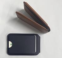 Portefeuille de téléphone pliable en PU ultra-fin avec support MagSafe pour Apple Find My, anti-perte, pour cartes d'identité, cadeau personnel