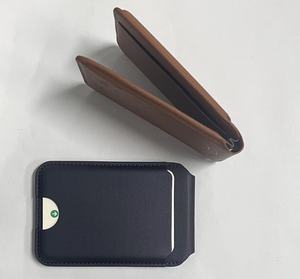 Portefeuille de téléphone pliable en PU ultra-fin avec support MagSafe pour Apple Find My, anti-perte, pour cartes d'identité, cadeau personnel - Product Image 2