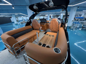 <span class=keywords><strong>Bateau</strong></span> à ponton en aluminium de luxe de 22 pieds, certifié CE, nouveau design, avec moteur hors-bord, en <span class=keywords><strong>vente</strong></span>, <span class=keywords><strong>bateau</strong></span> de pêche, <span class=keywords><strong>bateau</strong></span> de fête, tritoon - Product Image 6