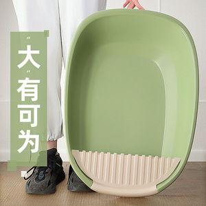 <b>Cat</b> Litter <b>Box</b> Extra Large Rectangle PP Material Splash Proof For <b>Cats</b> - Product Image 1