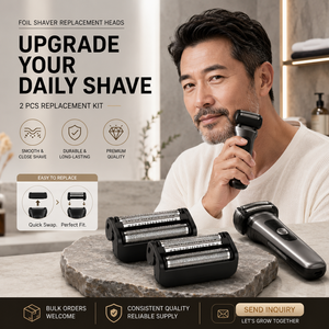 Men's Electric Shaver Spare Blade Kit Stainless Steel Replacement Foil Accessories OEM Wholesale Manufacturer - Product Image 1