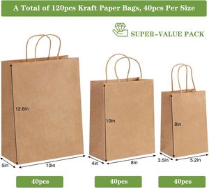 High Quality Cheap Colorful Luxury Certified Biodegradable/<b>Compostable</b> Kraft Paper <b>Bags</b> with Handles Custom Print Food Packaging - Product Image 2