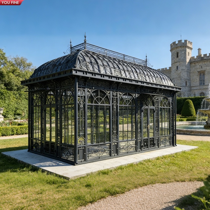 YOUFINE Victorian Style Glass Wrought Iron