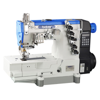 Machine à coudre industrielle automatique à point de recouvrement avec moteur pas à pas, électronique, haute vitesse, informatisée pour usine de confection