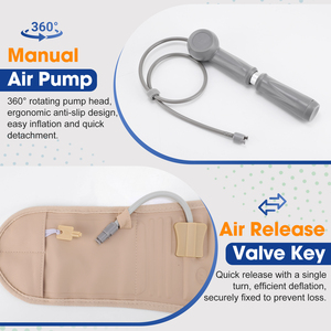 Ceinture de décompression lombaire médicale en cuir Fitease pour soulager la douleur, soutien du dos, traction d'air lombaire - Product Image 5