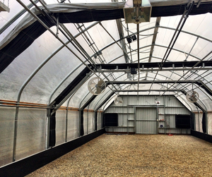 Fuers — serre agricole à bout unique en polyester avec Tunnel, noir, blanc, fermeture directe - Product Image 5