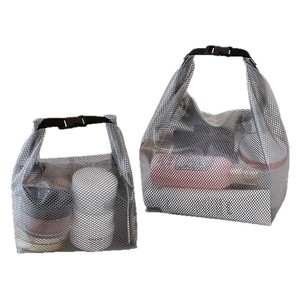 Bolsa de aseo transparente gris, bolsa de almacenamiento portátil rectangular de gran capacidad para viajes, organización de cosméticos y artículos esenciales - Product Image 1