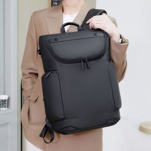 Wholesale Fashion Laptop <b>Backpack</b> <b>Waterproof</b> Laptop Rucksack Business Multifunctional Lightweight Pu Laptop Bag for Men - Product Image 2