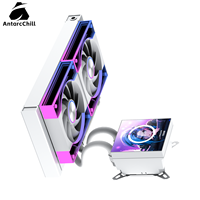 AntarcChill - Cabezal Refrigerador LCD Giratorio de 240 mm, Radiador, Sistema de Refrigeración por Agua Todo en Uno, Kit de Pantalla con Logotipo Personalizado, Venta al por Mayor