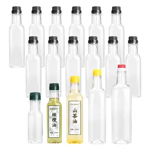 핫 세일 소스 액체 병 식품 등급 올리브 오일 병 코코넛 오일 플라스틱 병 125ml 250ml 500ml 1000ml