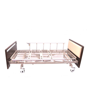 Manual Nursing <b>Bed</b> Multi Functional <b>Double</b> Crank Hospital <b>Bed</b> For Adults And Elderly Dark Brown - Product Image 4