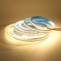 Bande lumineuse LED de haute qualité SMD2835 DC12V 24V 240led/m 10mm 18w 5m/10m/rouleau 3000k 4000k 6500k Blanc Dimmable Flexible