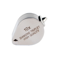 Analysis Diamonds Gemstone Hasting Triplet 10X Magnifier High Quality Small Jewelers Loupe