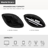Ensemble de 2 housses matelassées pour ordinateur portable avec logo personnalisé pour femmes, 13, 14, 15,6, 16 pouces, sac à bandoulière rembourré pour ordinateur avec pochette OEM