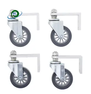 stainless steel surface cleaner replacement wheel 4pcs kit high pressure washer assembly Universal wheels