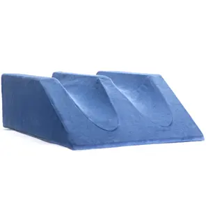 Double Leg Elevator Wedge Pillow 9,5-Zoll-Schaumbett-Keilstütz-Höhenkissen für Verletzungen nach der Operation verbessern die Durchblutung