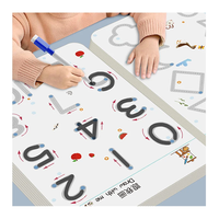 Nuevo Juego de Libros de Trazado Montessori 2025 para Niños, Cuaderno de Ejercicios con Papel Borrable, Juguete de Rompecabezas para Jardín de Infancia y Uso Doméstico, con Bolígrafo, Certificado CE