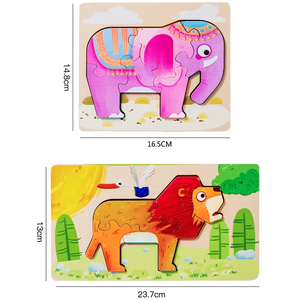 <span class=keywords><strong>Puzzle</strong></span> en bois Offre Spéciale jouet Double face scène <span class=keywords><strong>Puzzle</strong></span> éducation précoce créatif jeu cognitif jouet pour enfants - Product Image 6