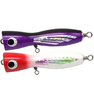 Leurre en <span class=keywords><strong>bois</strong></span> flottant Popper en <span class=keywords><strong>bois</strong></span> pêche Popper bouchons leurres eau salée en <span class=keywords><strong>bois</strong></span> thon à la traîne leurre - Product Image 1