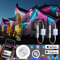 Luz LED de Píxeles a Prueba de Agua IP68 de Nuevo Diseño, Luz Navideña Permanente para Exteriores, UCS2904, 3 LED RGBW, Garantía de 5 Años, Inalámbrica