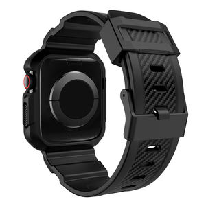 Housse de protection avec bande de bracelet en silicone pour <span class=keywords><strong>Apple</strong></span> <span class=keywords><strong>Watch</strong></span> 9/8/<span class=keywords><strong>7</strong></span>/6/5 Ultra TPU intégré Sport Band pour Iwatch Ultra 49mm - Product Image 4