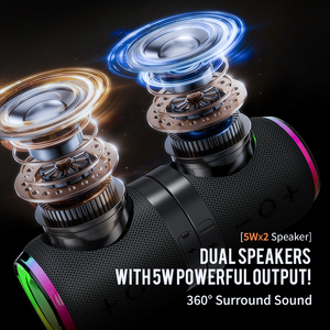 BT369 HiFi 10W 强劲低音 二合一磁吸分体式无线音箱 IPX6 带RGB灯 BT5.4 TWS配对适用 - Product Image 3