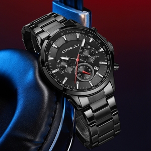 CRRJU 2294 Orologio da Uomo con Movimento al Quarzo, Impermeabile, Lancette Luminose Importate, Calendario, Nuovo Orologio Sportivo da Uomo - Product Image 3