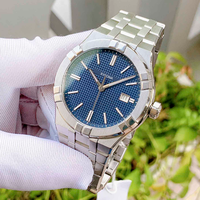 Automatische Mechanische Herrenuhr 42mm Gehäuse Automatikwerk Polierte Zeitskala und Zeiger Schlichte Drei-Zeiger-Uhr