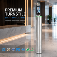 Barrière pivotante entièrement automatique, tourniquet rapide, portail d'accès RFID haute sécurité, lecteur de cartes pour gymnases, moteur sans balais, IP54, acier inoxydable