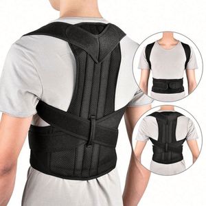 New <b>Upper</b> <b>Back</b> Posture Corrector Clavicle <b>Support</b> Brace with Shoulder Strap for Rehabilitation Nylon & Cotton Sports Use - Product Image 4