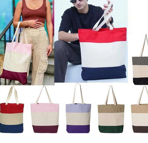 กระเป๋าผ้าแคนวาสพิมพ์โลโก้ตามสั่ง กระเป๋าช้อปปิ้งคุณภาพสูงพร้อมสายสะพายไหล่แบบใช้ซ้ำได้ - Product Image 3