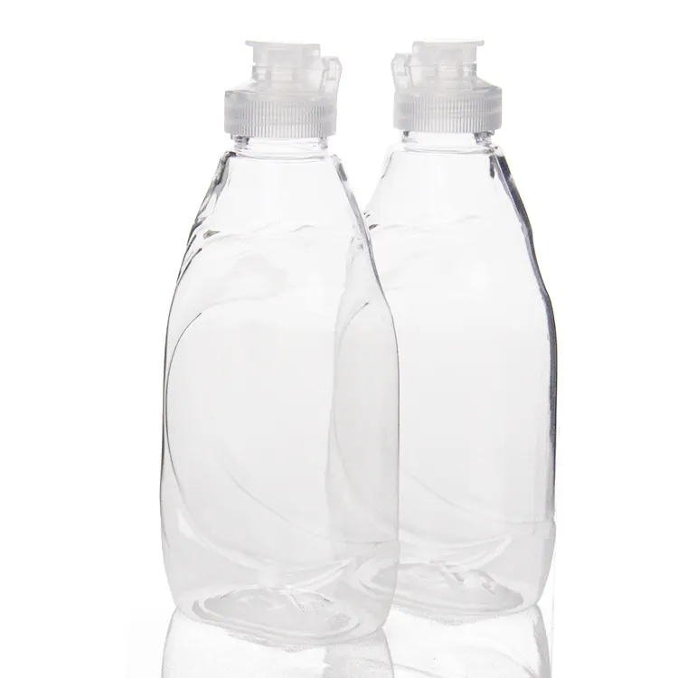 أحدث منتجات منظف الأرضيات 500 مل شكل مخصص زجاجة بلاستيكية شفافة منظف زجاجات