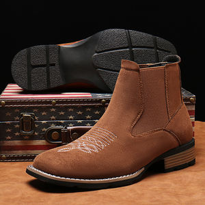 Botas Chelsea de Tobillo para Hombre de Calidad Original, Botas de Trabajo de Cuero para Hombre, Venta al Por Mayor de Fábrica - Product Image 2