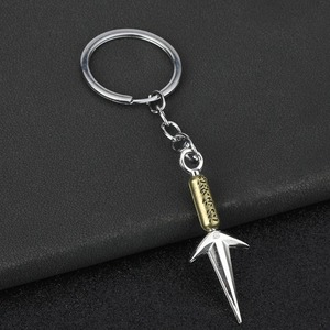 Portachiavi Classico Arma Anime, Catene per Borsa Cool, Portachiavi a Tre Tonalità Stabile e Affidabile, Ciondolo Lama in Lega Intagliata, Regali <span class=keywords><strong>Manga</strong></span> Anime - Product Image 3