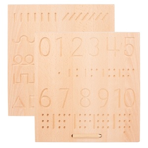 Krishna Wooden Writing Board for Early Educational Tracing Arabic Shape Braille Board Preschool <strong>Game</strong> Toy <strong>Gift</strong> for Kids - Product Image 3