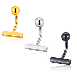 Nouveau petit piercing de nombril en acier inoxydable, anneau ombilical simple en acier inoxydable, bijou de piercing ombilical - Product Image 5